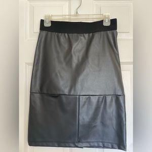 Michael Kors Faux Leather Skirt